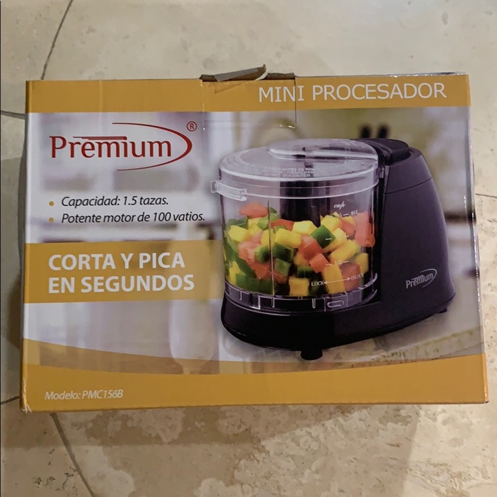Mini Chopper Premium 100W Motor 1.5 Cups Black